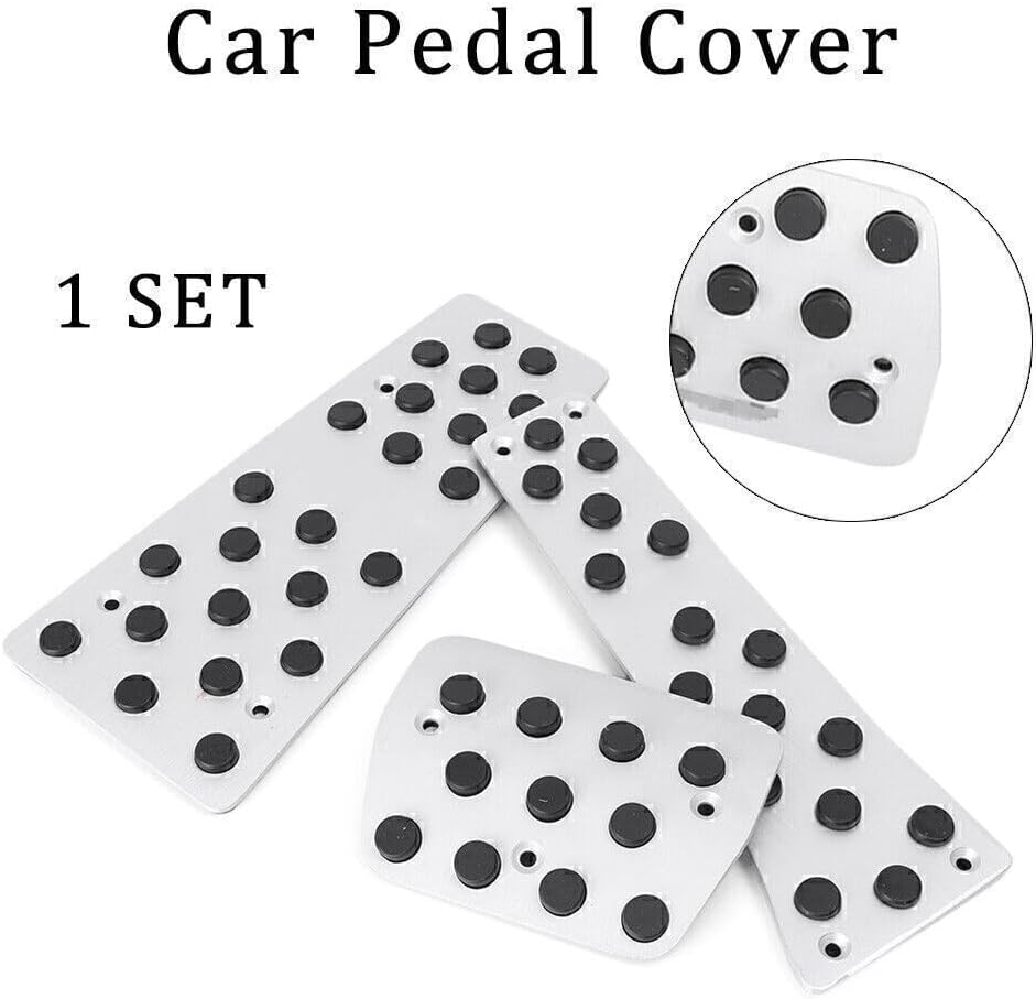 ya 11 9.14 baidi3pcs/Set Fuel Brake Foot Rest Aluminum AT Pedals for Mazda 6 2014 2015