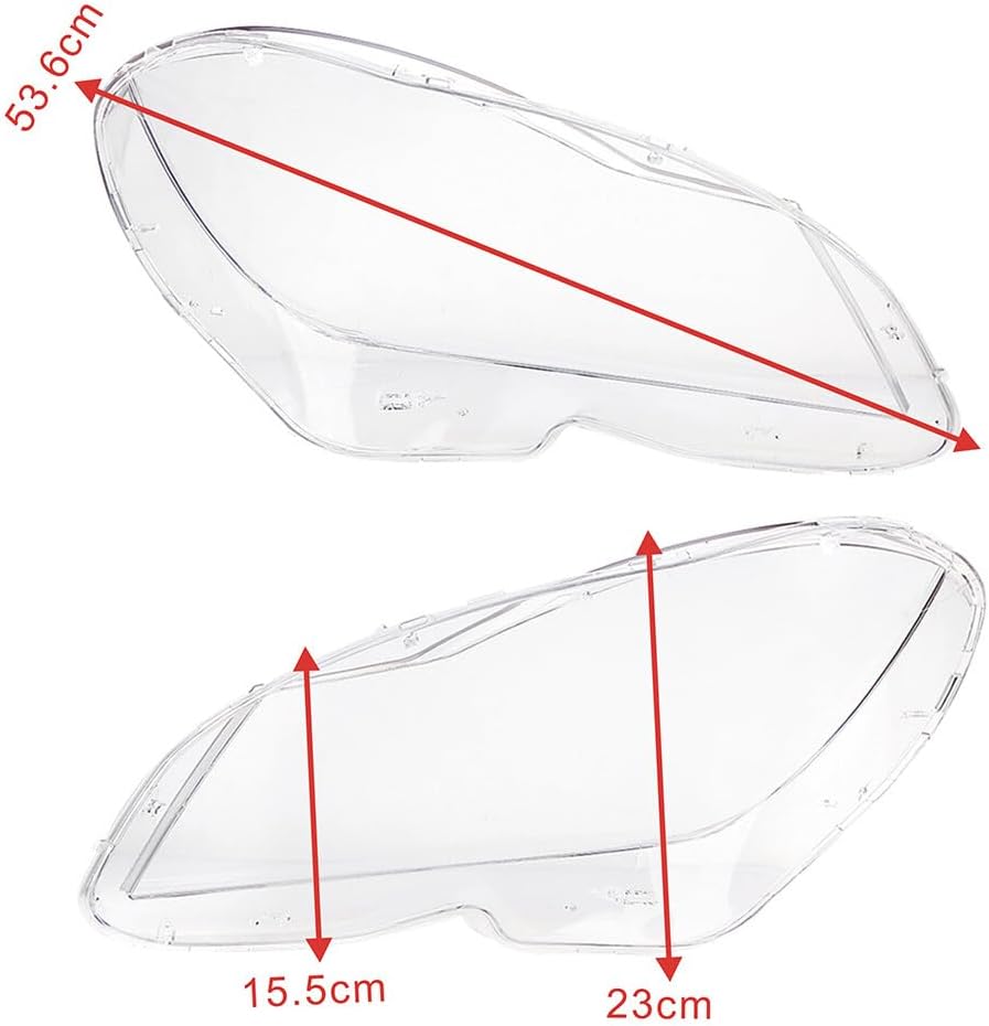 ya 4 8.10 for Mercedes-Benz C Class W204 11-15 RH Clear Headlight Cover Lens A2048203639