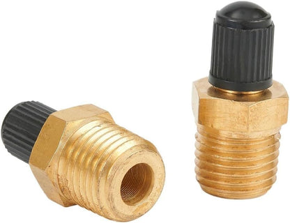 ya 14 9.20 baidi 4 X Replacement 1/4 Male NPT MPT Solid Brass Air Compressor Tank Fill Valve-1