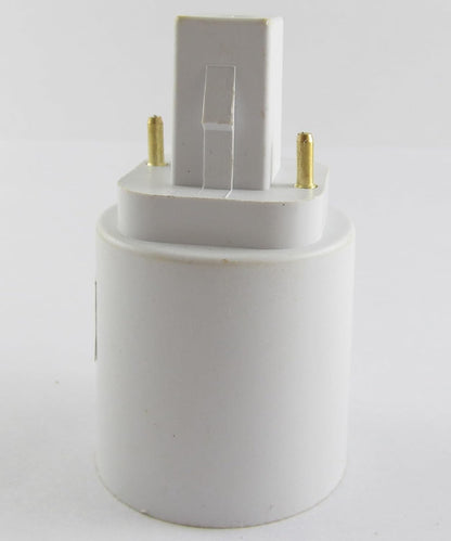 ya 26 10.21 baidi 10pcs G24 Male to E27 Female Socket Base LED Halogen CFL Light Bulb Lamp Adapter