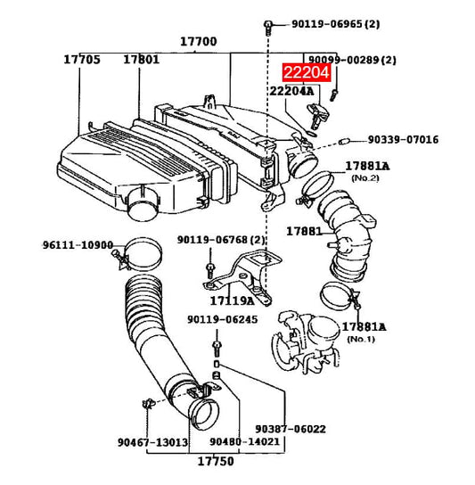 ya 5 8.10 for 22204-33010 for Toyota for Lexus for Pontiac for Mazda for Jaguar Mass Air Flow Meter Sensor MAF
