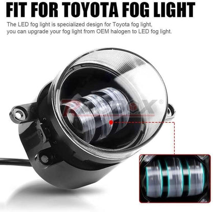 ya 9 10.24 2x Front Bumper LED Fog Light Lamps for Toyota Camry 2007-2014 2008 2009 2010 11