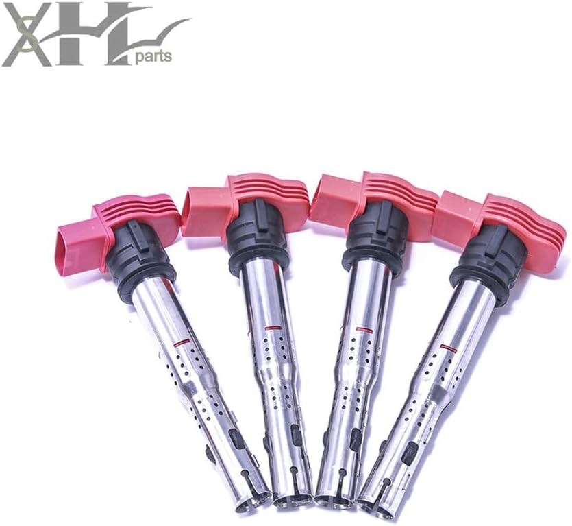 ya 9 10.24 4Sets of Connector Plug&Ignition Coil for Audi A4 S4 Q5 R8 for VW Touareg 06E905115E