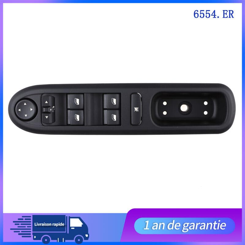 ya 4 8.8 Pour for Peugeot 407 04-11 COM for Man DE Leve VITRE Bouton 9 PIN 6554.ER 6554ER