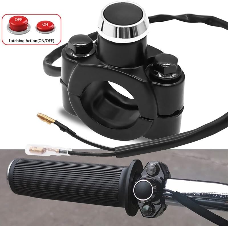 ya 4 8.24 baidi 7/8 Handlebar Motorcycle Switch On Off Push Button Headlight Fog Spot Universal