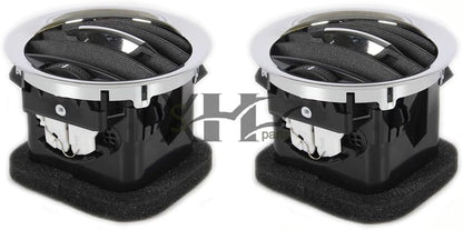 ya 10 9.16 baidi 2* Chrome Dashboard AC Air Vent Kit Fit for Opel #13417363#