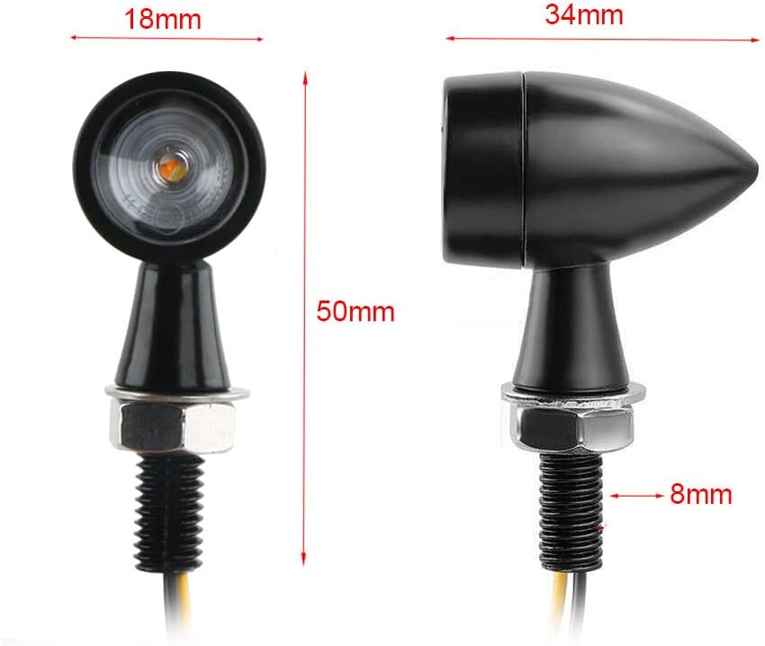 ya 11 9.14 zhengce 2pcs Motorcycle for Mini LED Turn Signal Brake Flasher Light for Honda for