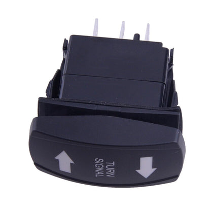 ya 6 8.14 Turn Signal Rocker Switch Flashing Green LED Suitable for Marine SUV ATV Motorcycle use 