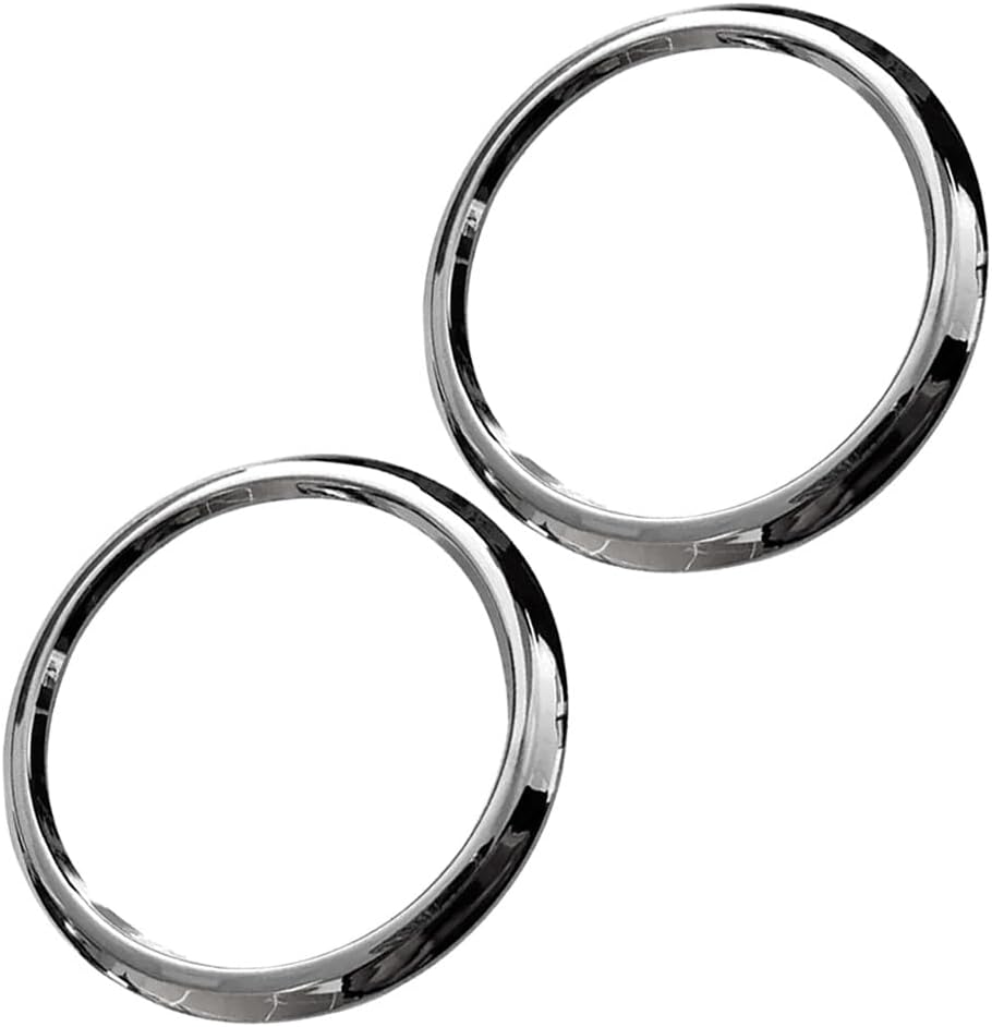 ya 9 10.24 2Pcs Front Fog Light Lamp Ring Chrome Frame for Levante 2018 2019 2020