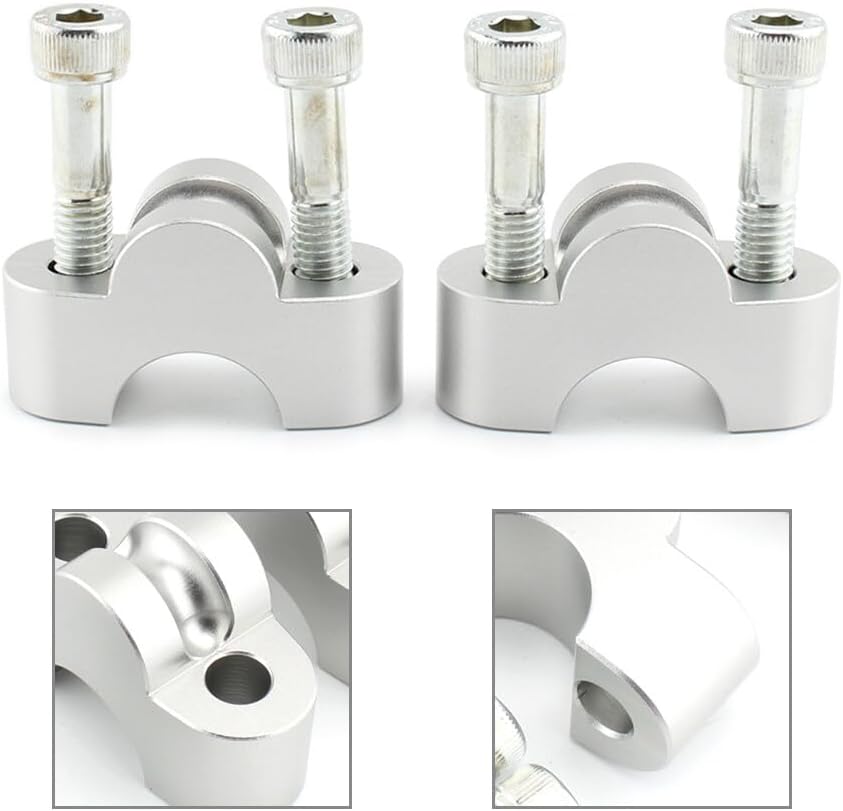ya 6 8.14 Chrome Motor Handle Bar Riser Mounting Clamp for Honda CB1100 RS CB1100EX MSX125