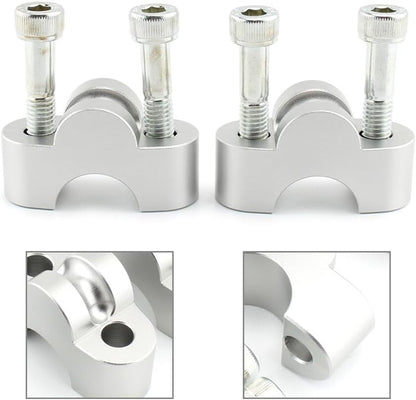 ya 6 8.14 Chrome Motor Handle Bar Riser Mounting Clamp for Honda CB1100 RS CB1100EX MSX125