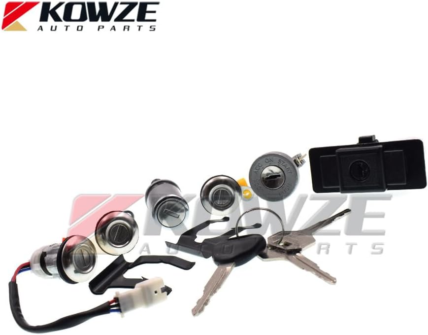 ya 11 9.14 baidiLock Cylinder & Key Set for Pajero Montero II 2nd 1990-2004 4G54 4G64 4M40 6G72