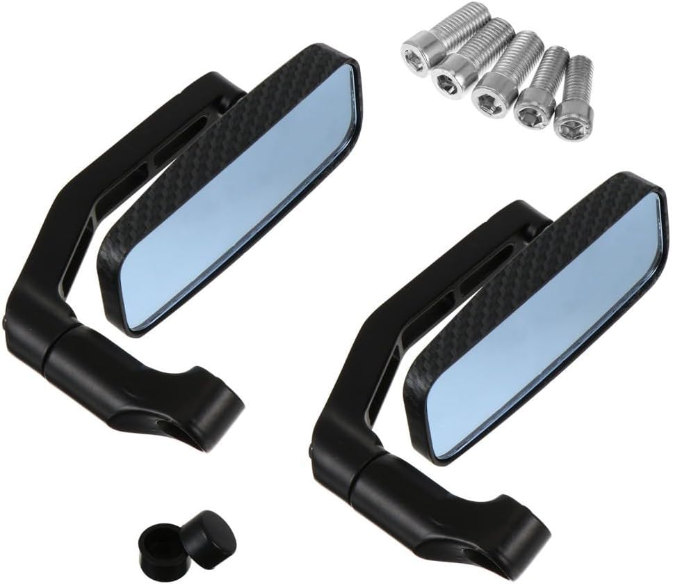 ya 2 8.15 2 Pcs Motorcycle Mirror Aluminum Alloy Rearview Motorbike Wing Mirrors