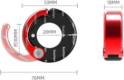ya 6 8.24 baidi for 21-28mm Handlebar CNC Aluminum Hanger Hook Motorcycle ATV Helmet Hook Holder