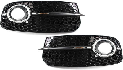 ya 2 8.15 2X Front Bumper Fog Light Grille Upgrade SQ5 Style Grill for Audi Q5 2013-2017