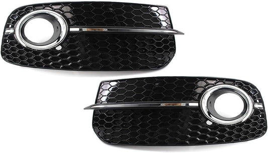 ya 2 8.15 2X Front Bumper Fog Light Grille Upgrade SQ5 Style Grill for Audi Q5 2013-2017