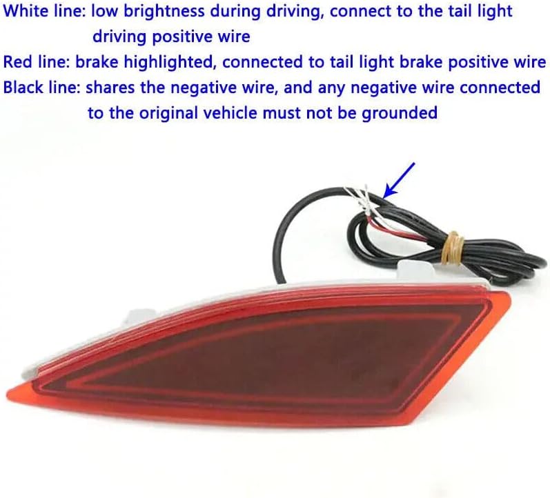 ya 4 8.10 A pair of car modified rear bumper signal brake lights Assy for Lexus RX300 20-23