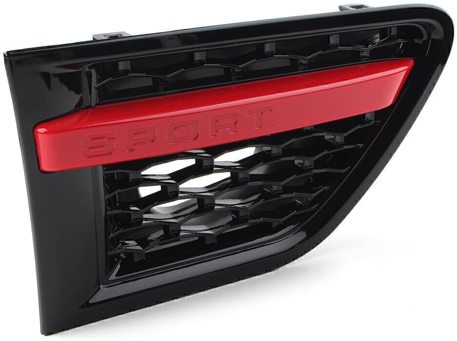 ya 4 8.14 Fit for Land Rover for Range Rover Sport Red Right Side Fender Grill Cover Vent Air Flow