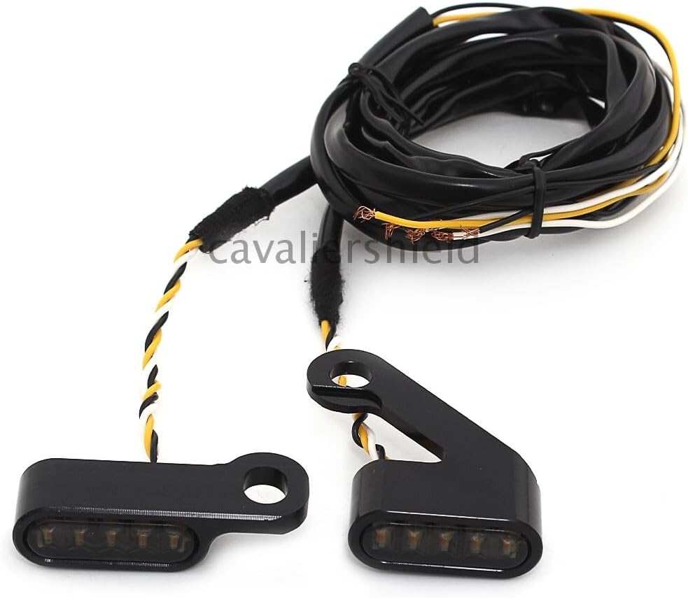ya 13 9.15 baidi 2x Black LED Turn Signal Light Blinker Indicator Lamp for Harley Sportster