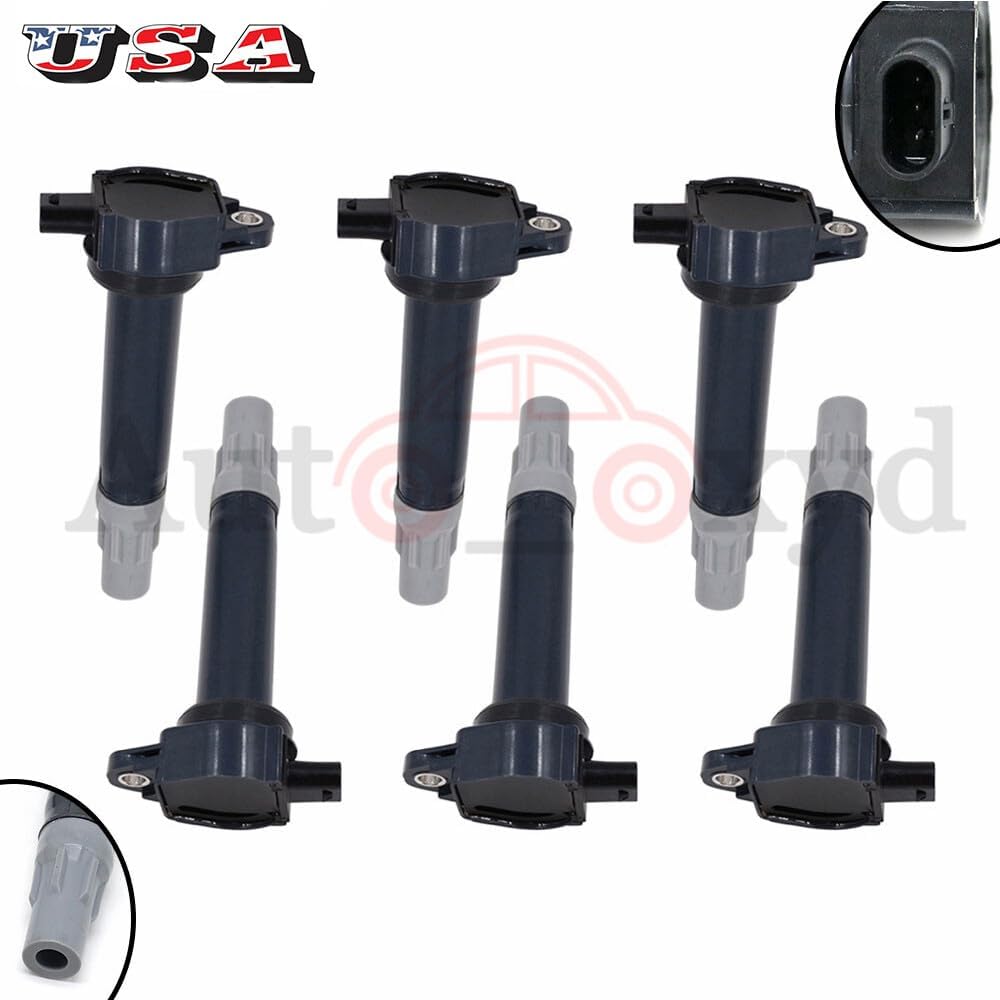 ya 4 8.14 6 Pack Ignition Coil for Chrysler for Dodge 2006-2010 4.0L 2.7L 3.5L C1522 UF502