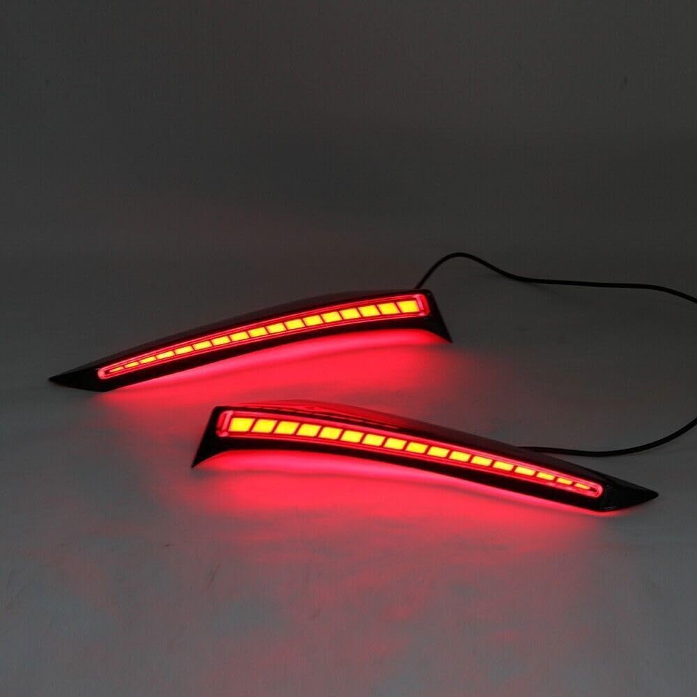 ya 10 9.16 zhengce 2Pcs LED Rear Bumper Light Brake Signal Lamp Repair for Toyota for SIENNA 2