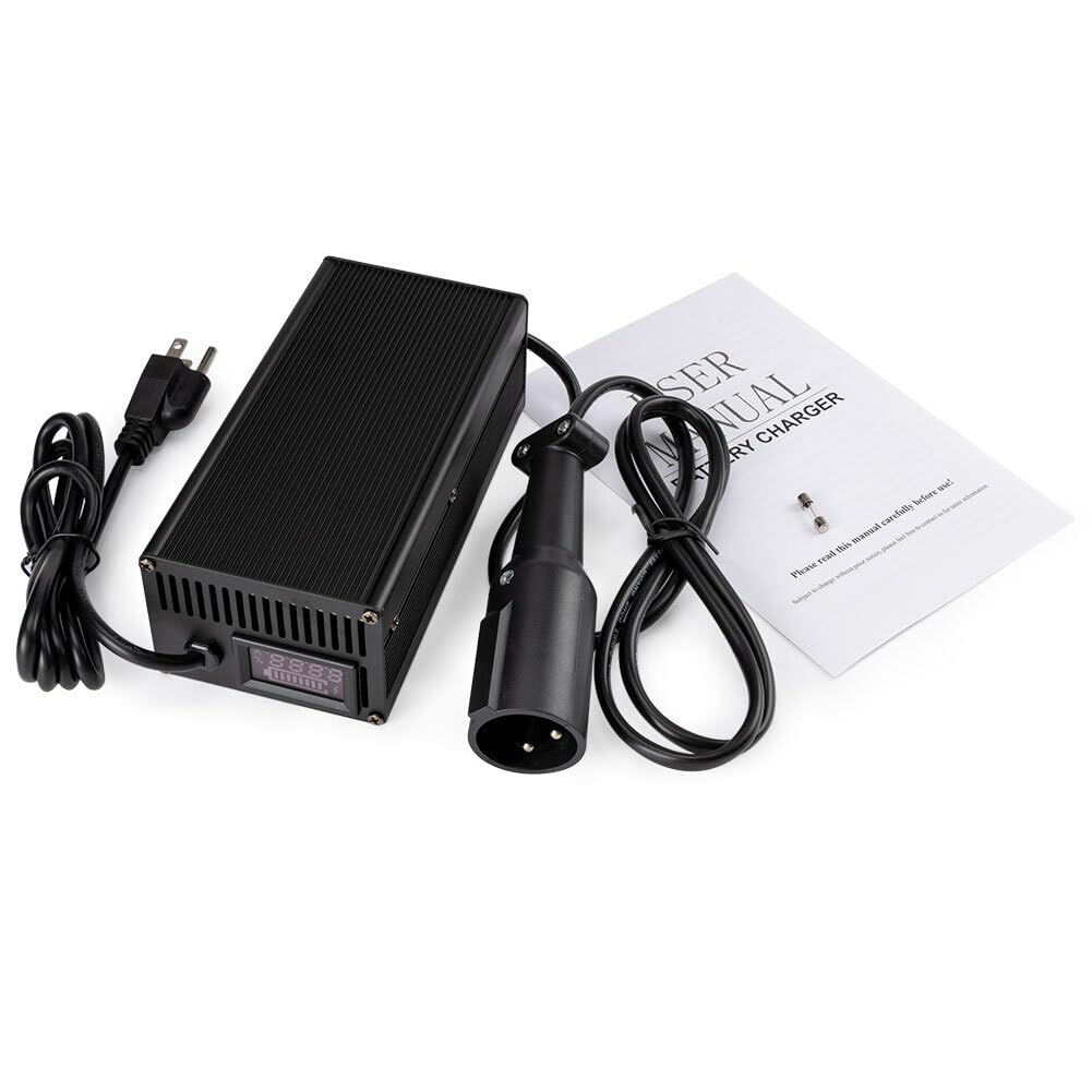 ya 6 8.14 1 Pack Battery for Charger Connector Round 3 Pin Plug Charging 48V 5A for EzGo for Golf Cart 