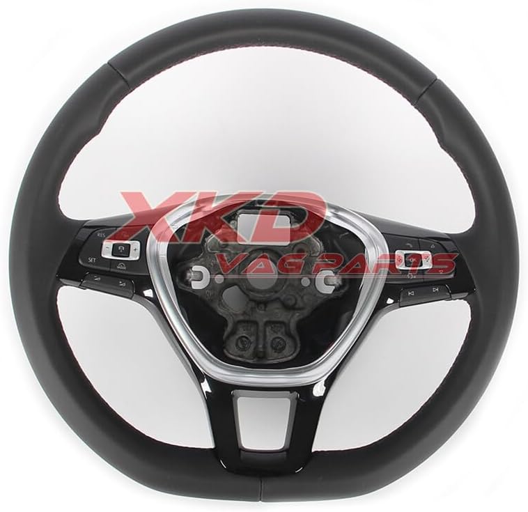ya 23 10.7 baidi Black Leather Multifunction Steering Wheel for VW for Jetta MK6 for Golf MK7