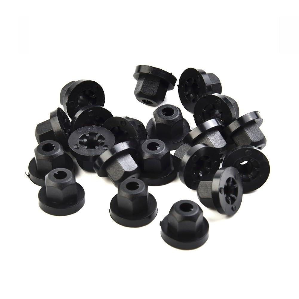 ya 13 9.15 baidi Nylon Plastic Nut W/Ring 20PCS for E36 E39 E46 E60 E61 E65 E90 E91 X3