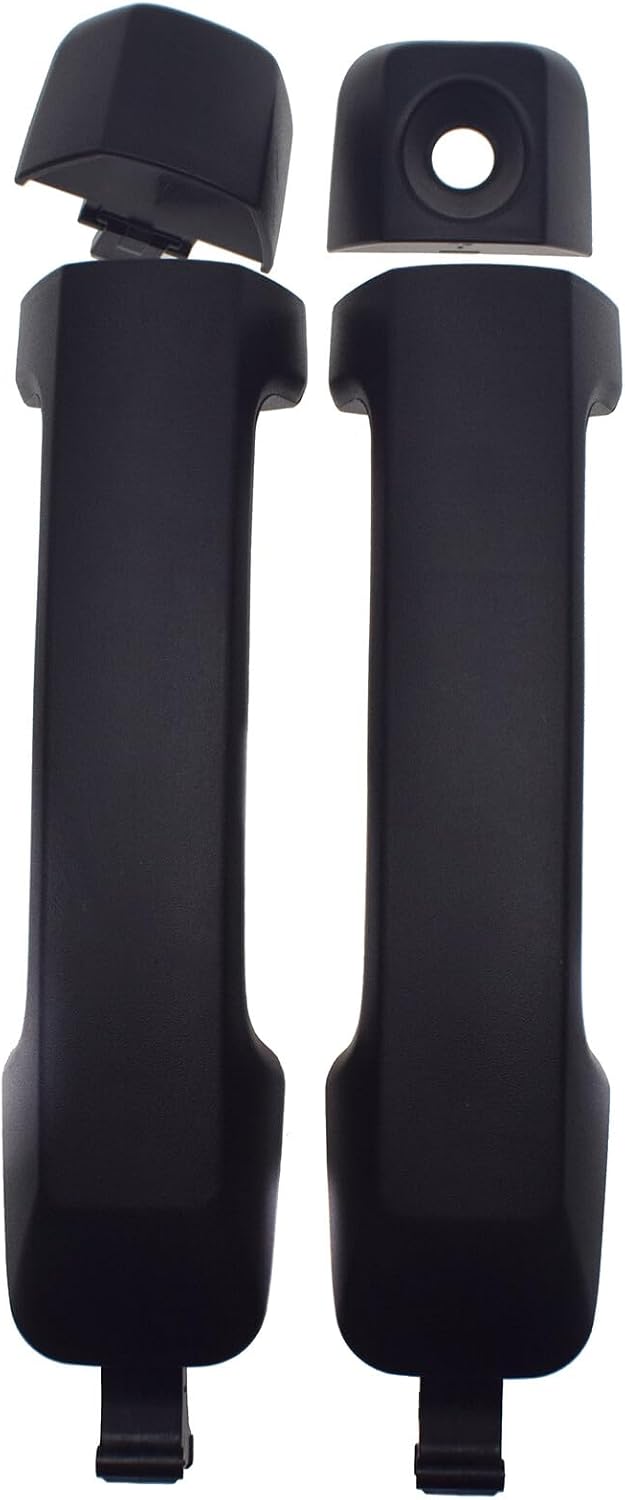 ya 2 8.15 Front Driver and Passenger Side Exterior Door Handle Black 2 Pieces for Toyota Tundra 