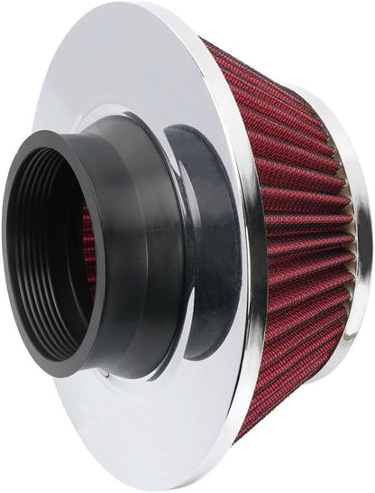 ya 13 9.15 baidi Red 3 Inch 76mm High Flow Dry Air Filter Cold Air Intake Filter Mushroom Head