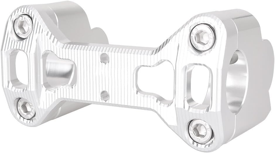 ya 4 8.8.2 Handle Bar Riser Clamp Mount CNC Aluminum Silver Fit for BMW R1200GS 2013 2014 motor