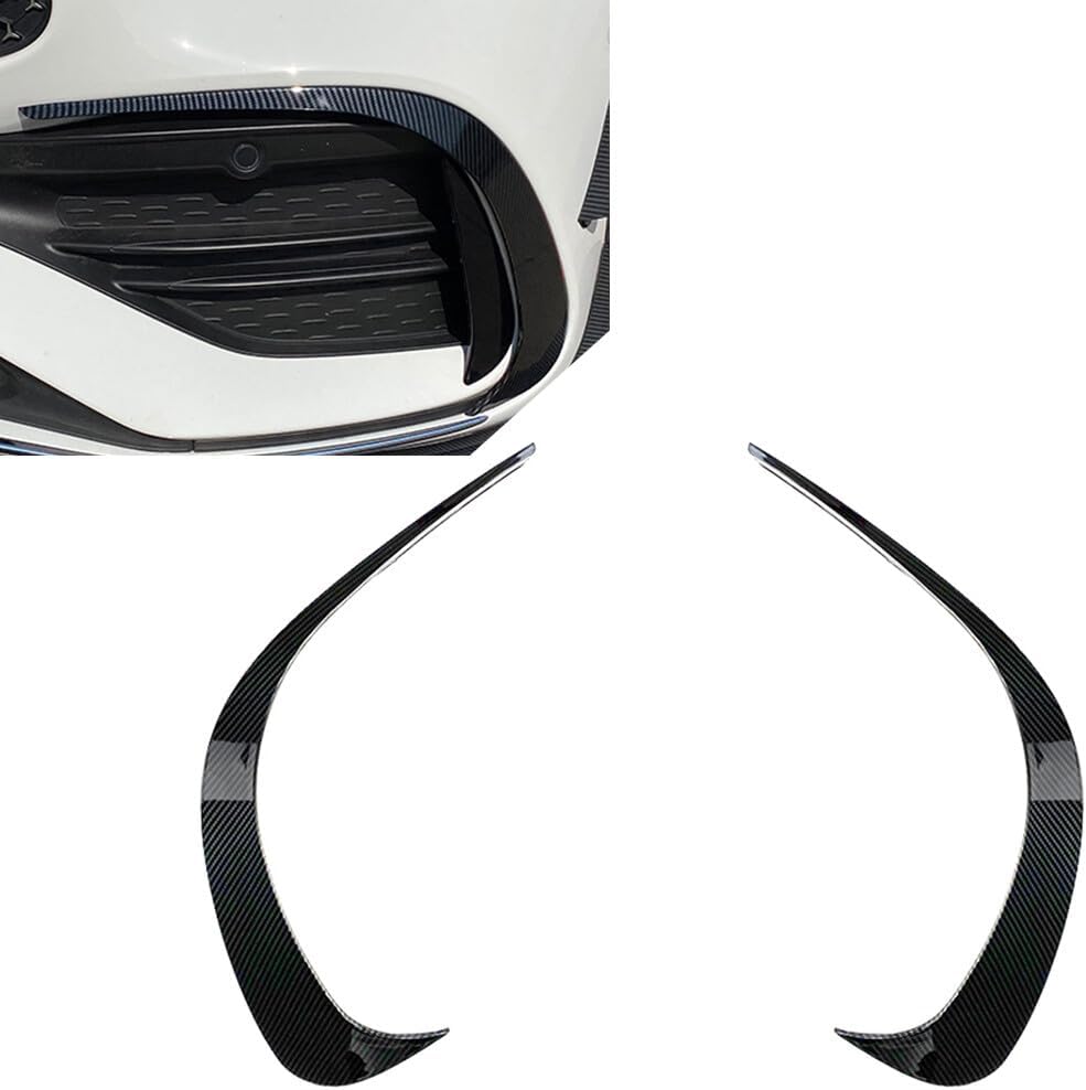 ya 6 8.14 for Mercedes-benz C-Class W206 Carbon Fiber Front Fog Light Splitter Spoiler