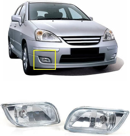 ya 2 8.15 A pair of front bumper fog lights and daytime lights suitable for Suzuki Aerio Liana 2004 2005 2006-2012