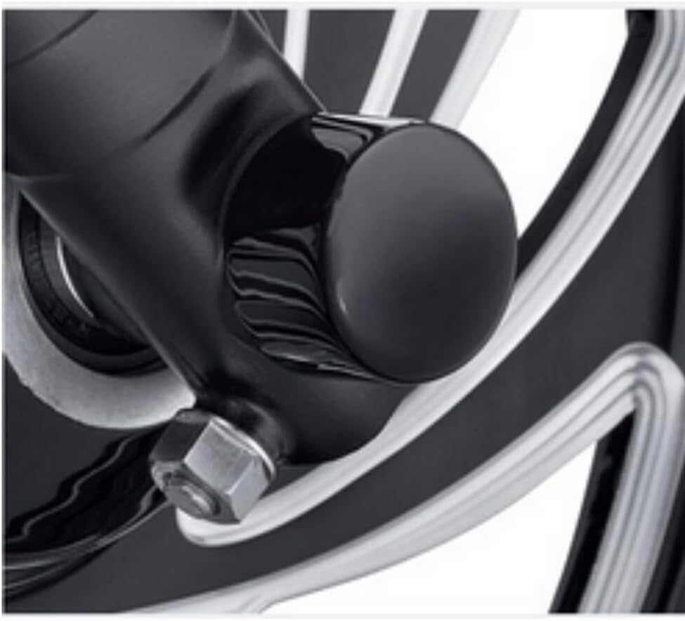 ya 23 10.7 baidi Black front axle cap nut cover for Harley Street, Glide Road, King Softail Dyna-
