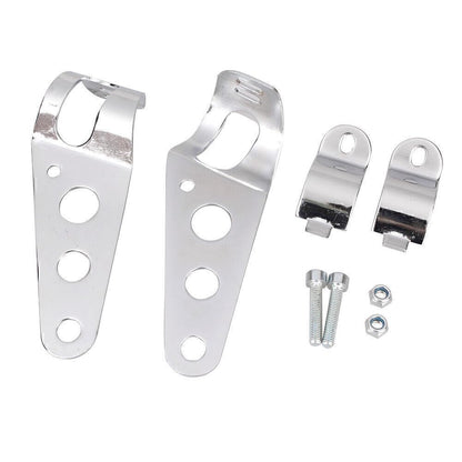 ya 6 8.14 for Cafe Racer Chopper Steel 28-38mm Motorbike Headlight Fork Ears Mount Bracket