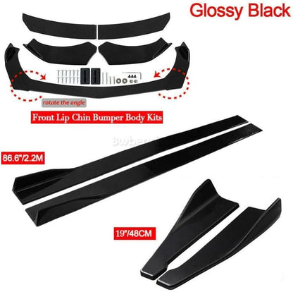 ya 13 9.15 zhengce Front Rear Bumper Lip Spoiler Splitter +Side Skirts for Kia K5 GT Optima Fo