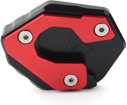 ya 5 8.24 baidi Morocycle Kickstand Side Stand Extension Plate Pad for Yamaha MT-07 FZ-07 Red