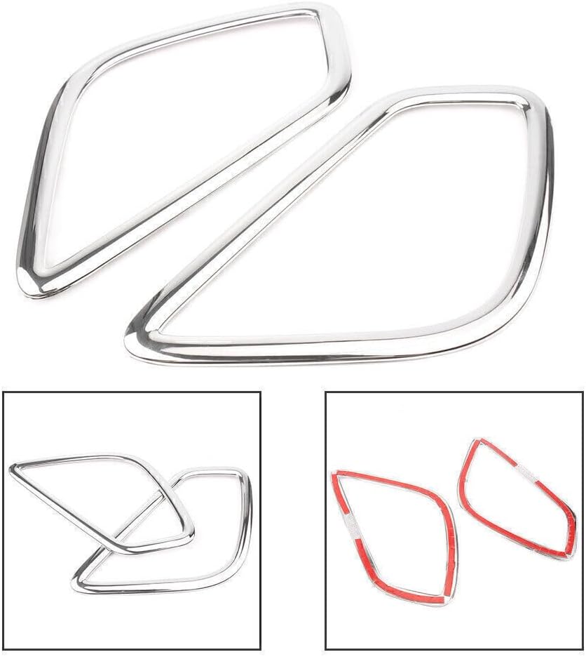 ya 4 8.14 Fit for Mitsubishi Eclipse Cross 2018 Plastic Pair Rear Fog Light Lamp Cover Trim