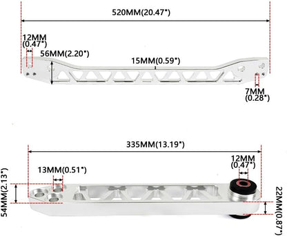 ya 13 9.15 baidi Silver Rear Lower Control Arms Subf for Ram e Brace for Honda for Civic 01-05 DX ES LX EX