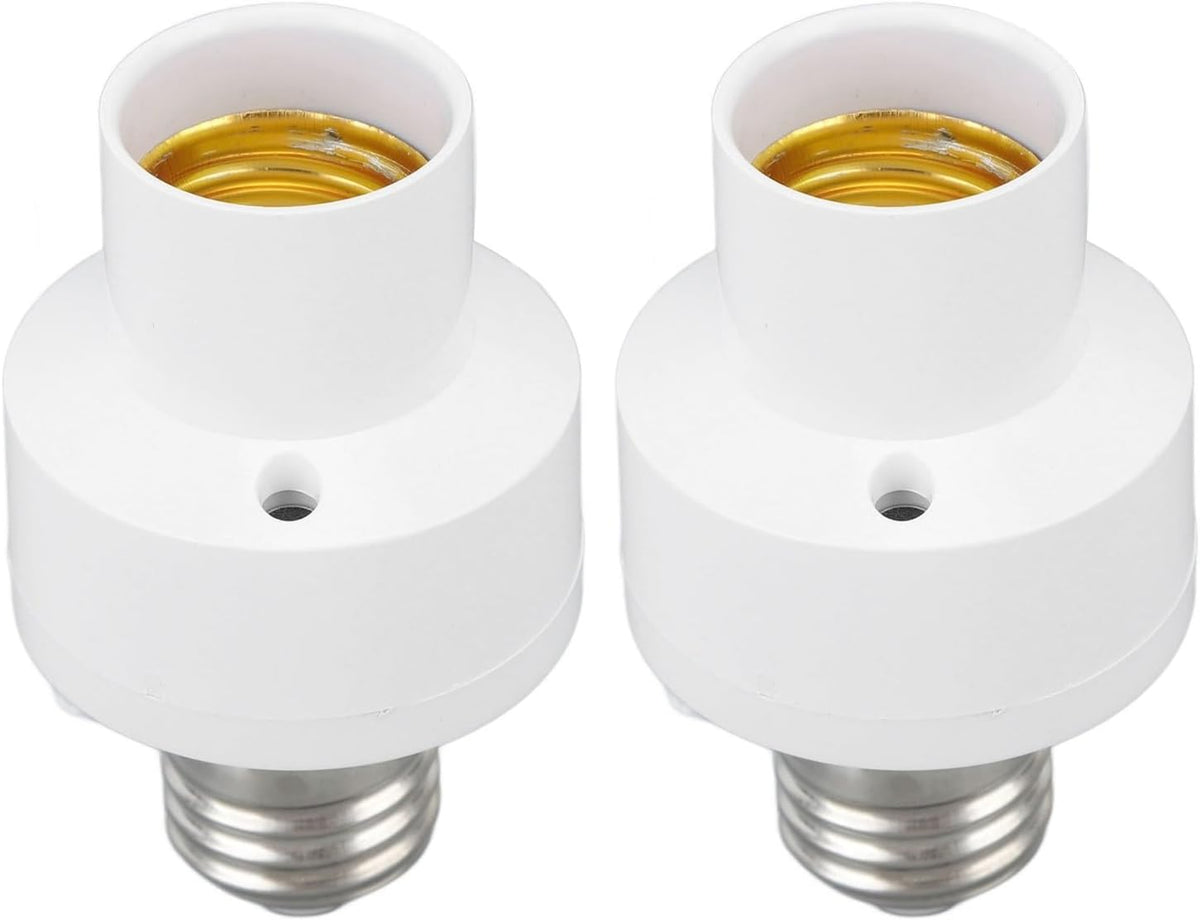 ya 26 10.21 baidi ? White 2PCS Smart Light Bulb Socket Wireless Control Lamp Holder Voice