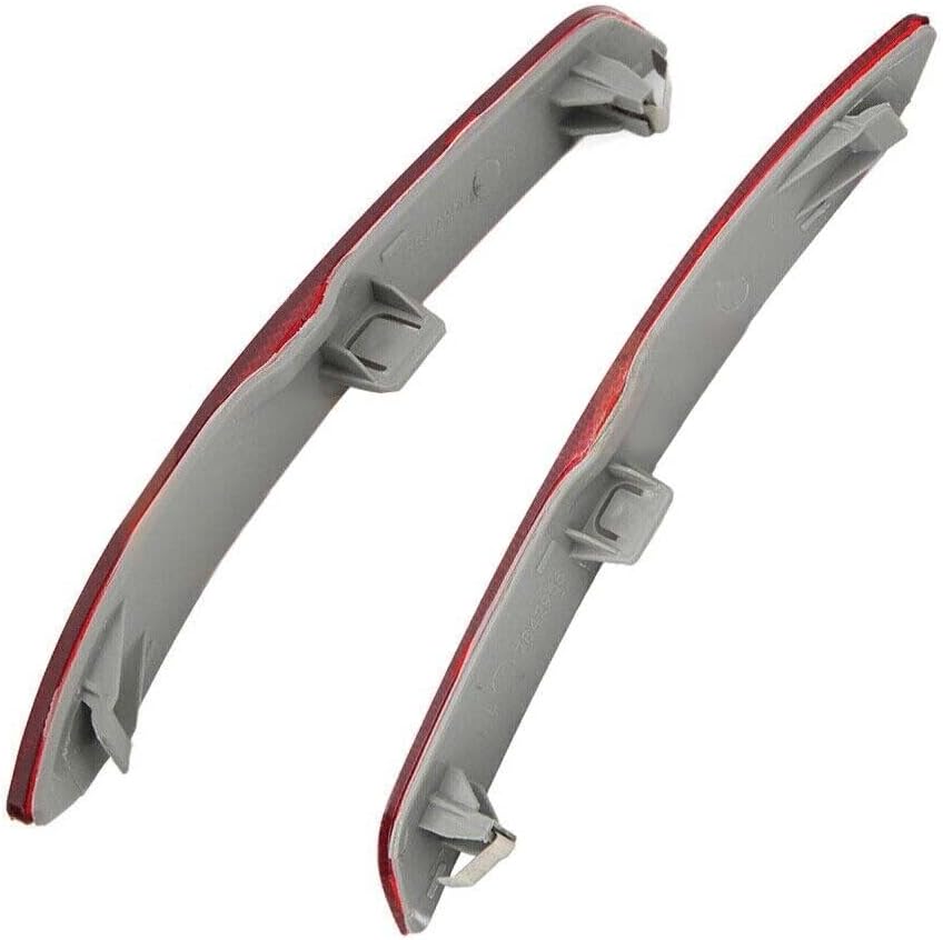 ya 4 8.14 2pcs Bumper Right+Left Red Rear Reflector M Sport New Fit for BMW 5 SERIES