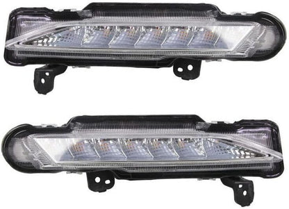 ya 2 8.15 A pair of front DRL daytime running lights and fog lights suitable for the 2017-2019 for Toyota Yaris