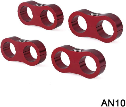 ya 4 8.8.2 4X AN10 20mm Fastener Fuel Oil Lines Clip Braided Hose Separator Wire Clamp
