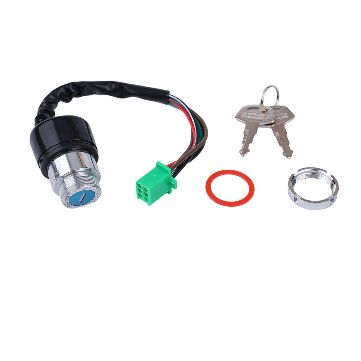 ya 13 9.15 baidi 6 Wire Motorcycle for Ignition Key Switch 2 Keys Set for 50CC 90CC 110CC