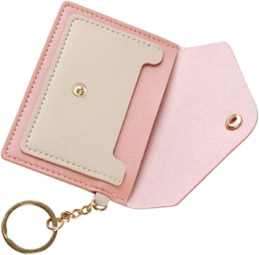 ya 9 10.24 Candy Color Card Pack Keychain Miss Coin Purses for Women Small Wallet