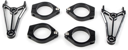 ya 4 8.8.2 for Cafe Racer 41mm blk Motorcycle Headlight Mount Bracket Fork Head Lamp Holder