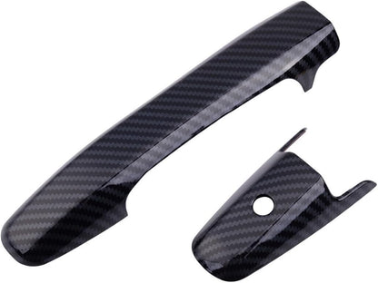 ya 2 8.15 8pcs/Set Carbon Fiber ABS Door Handle Cover Trim Black Fits for Honda Civic 06-11