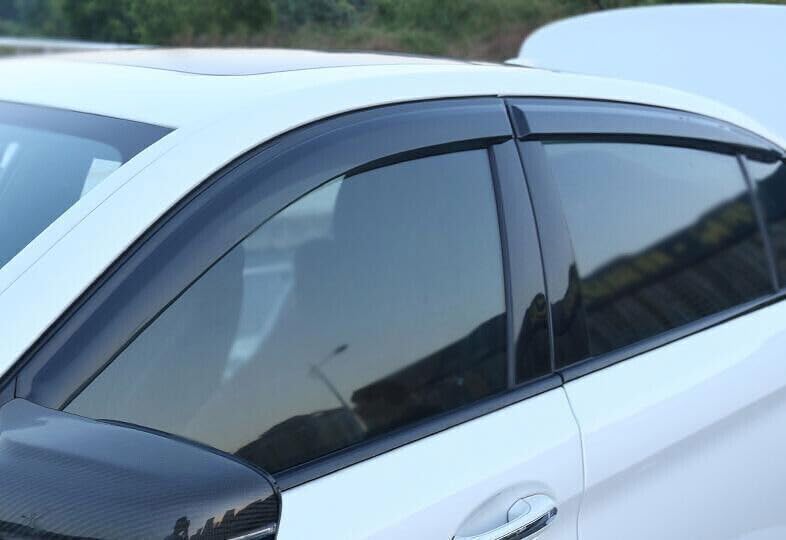 ya 11 9.14 zhengce for BMW 5 Series 2018-23 Black Window Wind Visor Sun Rain Guard Vent Deflec