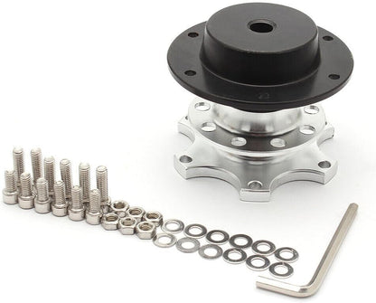 ya 10 9.16 zhengce Sports Steering Wheel Quick Release Snap Off Boss Hub Adapter Silver Univer