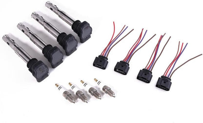 ya 9 10.24 4* Ignition Coil &Spark Plugs Kit for VW Amarok for Golf for Passat CC for Audi A4 A6